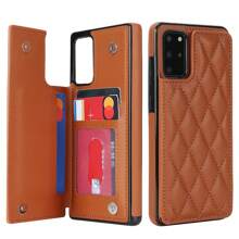 AWQUER 钱包手机壳适用于 16 15 14 Plus 13 12 11 Pro Max 8 7 Plus SE 5G 2020 2022 带信用卡插槽支架，PU 皮革手机壳适用于 Galaxy S24 S23 S22 S21 S20 FE Note 20 Ultra 10 Plus A55 A35 A25 A15 A54 A14 A73 A53 A13 A72 A52 A22 A12 A71 A51 A70 A50 S 4G 5G 支架防震带 RFID 屏蔽手机袋保护套 - 棕色 - 查看 41