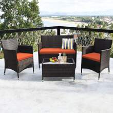 Outdoor Table & Chair Sets - Orange - View 9