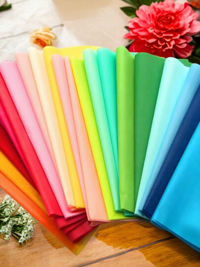 TIMBLESSING 12/36/48/60/96pcs Macaron Colors, Pastel Gift Wrapping Tissue Papers, Large Size 20x26in (50x66cm), Colorful Tissue Papers For Packaging, Party, Decoration & Various Occasions, For Mother's Day, Bridesmaid Gifts, Graduation Gifts, Birthday Gifts, Wedding Gifts, Flower Packaging, Flower Supplies, Decor Paper, Birthday, Bride, Wedding