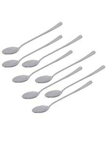 1PC/8PCS 长柄冰茶匙、咖啡勺、冰淇淋搅拌勺、家用餐具 - 銀色 - 查看 7