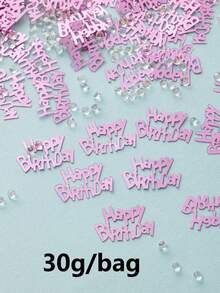 15g/30g/50g 亚克力钻石生日派对装饰纸屑，派对桌上撒纸屑，生日派对装饰，生日礼物装饰，生日派对纸屑 - 彩色 - 查看 15
