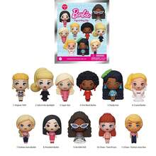 Barbie 1 件芭比娃娃官方授权 3D 卡通动漫人物钥匙扣随机一个神秘散装袋夹超级明星芭比娃娃或其他人物，可作为生日和周年纪念日圣诞节万圣节礼物 - MN-39000 - 查看 5