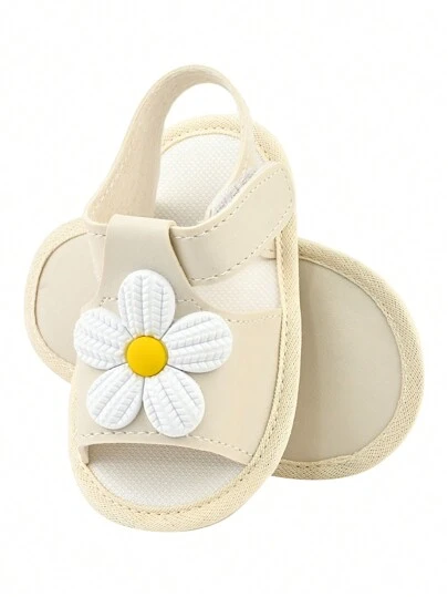 Sandalia Bebe Menina Flor Rasteira Infantil Moda Estilo Conforto