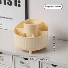 1 件 360° 旋转桌面收纳盒、笔筒、化妆品收纳盒、桌面储物架、浴室储物盒、办公用品架、分类收纳盒。文具收纳工具、圣诞节/万圣节礼物 - 彩色 - 查看 15