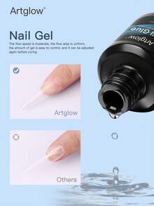 Artglow 18ml 超强指甲胶（带刷子） - 不含酒精，持久粘合剂，适用于按压指甲和假指甲，丙烯酸凝胶粘合剂 - 無色 - 查看 3