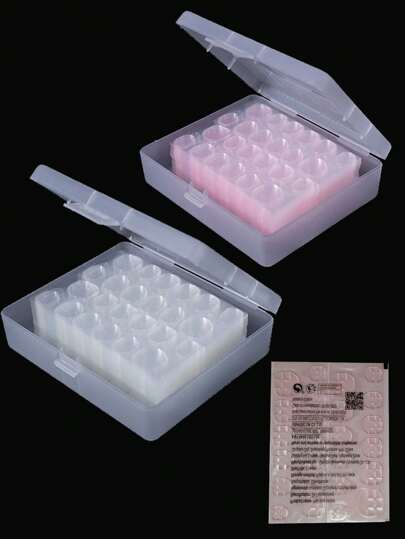 600Pcs/25 Sheets Of High-Quality Waterproof And Breathable Nail Art Hot-Selling Strong-Adhesive Jelly Glue False Nail Stickers.