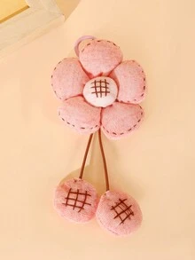 1/3 可爱布艺花朵钥匙扣包包装饰挂件非常适合女生的时尚装饰挂件适合日常使用礼物交换聚会送礼 - 彩色 - 查看 10