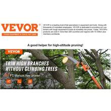 Manual Pole Saw - 7.3 To 27 Ft Extendable. Sharp Steel Blade For High Branches Trimming. Manual Branch Trimmer With Lightweight 8 Fiberglass Handles. Ideal For Pruning Palms And Shrubs. - 27 英尺雙鉤鋸 + 備用刀片 + 剪刀 - 查看 11