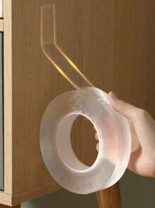 3 件/1 件纳米双面胶带，超粘且透明，适用于墙壁、插座、无损挂钩和其他家用固定装置 - 彩色 - 查看 1