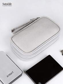 Bolsa organizadora electrónica, organizador electrónico portátil y a prueba de agua- Accesorios de viaje a China- Estuche de almacenamiento universal para cables, teléfonos celulares, batería externa