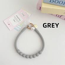 1 件硅胶串珠手机腕带，可拉伸防摔手绳，带手机贴纸附件的安全金属扣，时尚弹性手机系绳，多种颜色，无需电池 - 彩色 - 查看 9