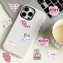 50pcs Inspirational Stickers For Kids Teens Girl Waterproof Motivational Stickers For Water Bottles Laptop Phone Case Scrapbook Journal Teachers Students School Positive Rewards