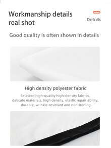 易折叠室内壁挂白色软幕60-72-84-100-120-150英寸16：9办公室、会议、户外露营投影屏幕，可折叠、可清洗、抗皱便携式软幕，支持双面投影 - 白色 - 查看 8