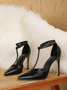 10.5cm Black Sexy Stiletto Heel Casual Versatile High Heels For Women, Elegant, Women Pumps,Elegant,Pointed Heels - Black - View 6