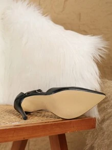 10.5cm Black Sexy Stiletto Heel Casual Versatile High Heels For Women, Elegant, Women Pumps,Elegant,Pointed Heels - Black - View 7