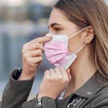 20 Peças Máscaras Faciais Descartáveis Não Tecidas Planas, Respiráveis e Confortáveis, Segurança com Alça para a Orelha, Adequadas para Viagens ao Ar Livre, Reuniões e Escritório