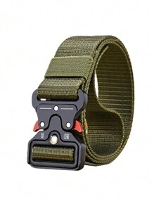 3/2/1pc New Men's Casual Nylon Belt Tactical Quick Release Buckle Outdoor Training Pants Belt Workwear Belt Summer, School