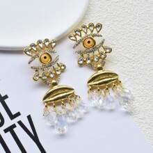 1pair Baroque Style Personalized Eye Shaped Earrings Suitable For Women's Daily Wear - Eye - View 6