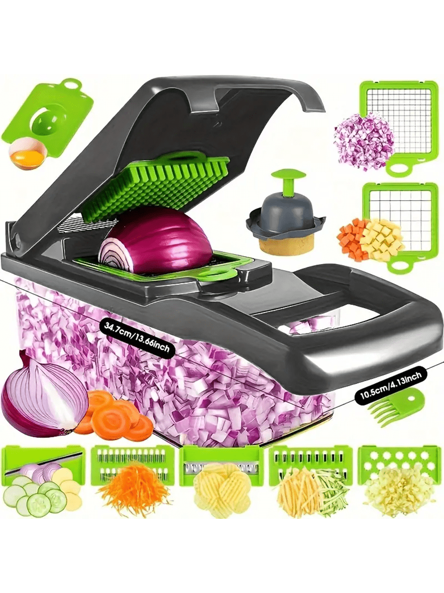 16 قطعة/مجموعة، قطاعة الخضروات، قطاعة الفاكهة متعد...