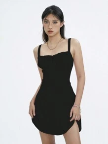 Women's Summer Corset Mini Dress Lace Up Backless A-Line Flowy Sundress Going Out  Fashion Party Dresses Graduation Dresses For Women - 黑色 - 查看 10