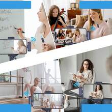 microfono inalambrico,wireless microphone,Cómodo micrófono para facilitar su uso - Multicolor - Ver 7