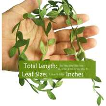 Enredaderas artificiales, guirnalda de hojas de eucalipto artificial, plantas colgantes falsas, hojas, corona, follaje, cinta decorativa, accesorio de corona, decoración de boda, pared, manualidades, fiesta, decoración, Día de San Valentín, regalo, cumpleaños, graduación