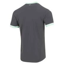 Men's Loose Fit V-Neck Short Sleeve Breathable Football Sports T-Shirt - Mint Green - View 2
