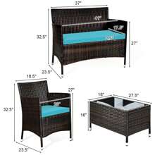 Outdoor Table & Chair Sets - Camel - View 9