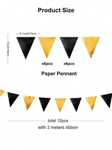 Pennant Flags Banner 12pcs Metallic Color Pennant Banner Nylon Cloth Flag Pennants For Party Celebrations And Shops Decorations,Christmas