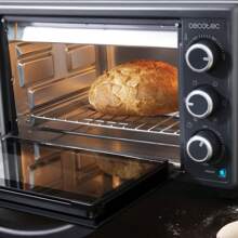 Cecotec Horno de Sobremesa 2600W de Alta Potencia con Control de Temperatura Ajustable, Temporizador Integrado y Gran Capacidad Interior, Ideal para Pizzas, Asados, Repostería y Gratinar, Sistema de Calentamiento Rápido y Distribución Uniforme del Calor - Multicolor - Ver 2