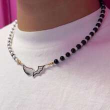 Collar Alas De Ángel Con Diablo Duki - Beis - Ver 4