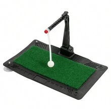Rainaut Golf Swing & Hitting Trainer Height Adjustable Golf Swing Practice Training Aid - Đen + Xanh lá - Xem 10