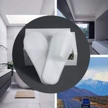 5 đôi dép dùng một lần nâng cấp, đế nhựa trắng, dép nhẹ, mềm mại và thoải mái, thích hợp để tắm vòi sen, spa, khách sạn, du lịch và sử dụng trong nhà cho cả nam và nữ - trắng - Xem 7