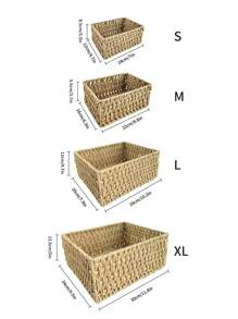 Cestino intrecciato da cucina, cestino intrecciato in corda di carta non foderato, adatto per soggiorno, camera da letto, contenitore giocattoli per bambini, cestino da tavolo, cucina, accessori da cucina, utensili da cucina, organizer da cucina, organizer per il trucco, articoli da matrimonio, decorazioni floreali, accessori per la casa, tavolo, decorazioni per la casa, organizzazione e stoccaggio per la casa, decorazione per la stanza, decorazione camera da letto, cestini intrecciati boho geometrici, portavasi in legno e rattan, supporti per piante naturali misti in corda per spazi esterni con atmosfera costiera
