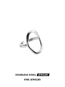 Stainless Steel Hollow Ring For Women Gold Color Geometric Oval Rings Opening Female Jewelry Simple Accessories Silver Color - Oval - View 15
