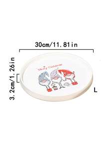 1 đĩa gốm Giáng sinh, thích hợp cho bít tết, ngũ cốc, rau, thịt, bánh mì, sử dụng ngoài trời, đám cưới, tiệc tùng, quà tặng, sinh nhật, sử dụng trong nhà, phòng ăn, nhà bếp - nhiều màu - Xem 8