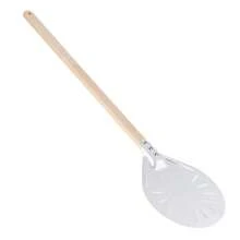Pelle à pizza avec manche en bois amovible de 60 cm, spatule à pizza ronde antidérapante, ustensiles de cuisine, 8 pouces
