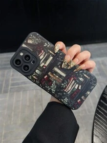 1 pièce Nouvelle étui de téléphone en pile de livres TPU, compatible avec iPhone 15 antichoc 14 femme 13 mignon 12 créatif 13 Pro Max/iPhone 12 Pro/11/15 Pro/15 Plus/15 Pro Max/14 Pro/14 Plus/14 Pro Max/13 Pro/12 Pro Max/7G/8G/7P/8P/XR/XS/X/16 Pro Max - Multicolore - Voir 3