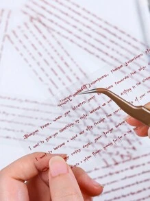 36 miếng dán trang trí nghệ thuật viết tay cổ điển PET chống thấm nước, Bộ sưu tập Feiyu Dream, Dùng để làm ảnh ghép cho album sổ lưu niệm Junk Diary - Nhiều màu - Xem 12