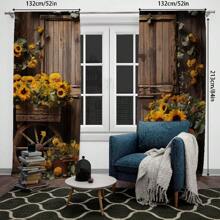 2 件卡通房间窗帘、涤纶客厅窗帘、卧室遮光窗帘、卧室家居装饰、房屋卧室婚礼装饰风格、无需钻孔的遮光窗帘、圣诞节家居装饰、厨房窗帘套装、婴儿房装饰门帘、家庭办公室通用