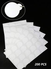 500/200/100/40 pièces Autocollants jetables blanc pour extension de cils, palettes porte-colle en marbre, pierre de jade, papier pour pratique d'extension de cils, pour technologie des cils, formation des cils