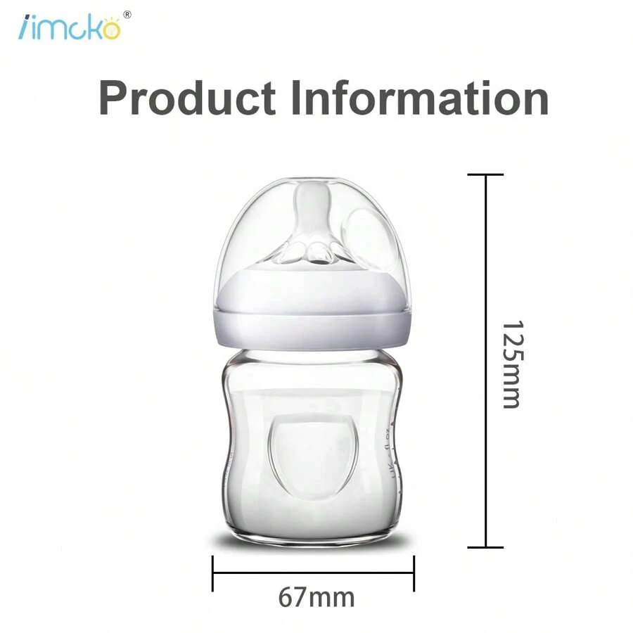 Bình sữa Iimcko® 3 CÁI dành cho trẻ bú mẹ, mang đến cho bé cảm giác thoải mái và ấm áp quen thuộc của bầu ngực mẹ