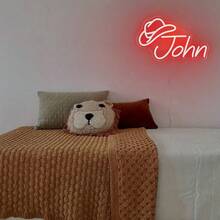 1 biển hiệu đèn Neon USB tùy chỉnh (Văn bản tùy chỉnh, Mũ denim màu hồng không thay đổi), Quà tặng Giáng sinh, Đồ trang trí đám cưới, Biển hiệu đèn Neon có tên, Quà tặng cá nhân hóa biển hiệu đèn Neon LED, Đồ trang trí phòng ngủ, Đồ trang trí nhà bằng đèn LED USB, Quà tặng sinh nhật, Đồ trang trí đèn chữ, Halloween, Lễ tạ ơn. - DY113-12in-4 chữ cái - Xem 7
