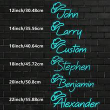 1 biển hiệu đèn Neon USB tùy chỉnh (Văn bản tùy chỉnh, Mũ denim màu hồng không thay đổi), Quà tặng Giáng sinh, Đồ trang trí đám cưới, Biển hiệu đèn Neon có tên, Quà tặng cá nhân hóa biển hiệu đèn Neon LED, Đồ trang trí phòng ngủ, Đồ trang trí nhà bằng đèn LED USB, Quà tặng sinh nhật, Đồ trang trí đèn chữ, Halloween, Lễ tạ ơn. - DY113-12in-4 chữ cái - Xem 4