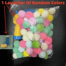 20/50/100pcs Soft Plush Ball Cat Toy Launcher - Interactive Fun - Exercise & Bonding - Great For Indoor Play (Random Color Launcher!) - Multicolor - View 12