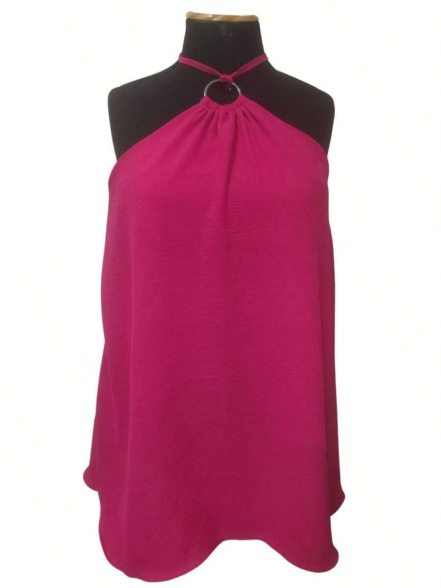 Women's Plus Size Jumpsuit Dress With Ring Detail Bella - 查看 1