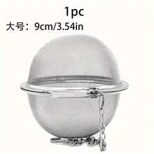 1PC 304不锈钢调味球袋家用茶叶滤茶器大调料香料腌制汤锅肉类调味球盒 - 彩色 - 查看 9