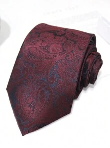 1 件花卉轻质商务休闲时尚涤纶领带，适合所有季节男士领带