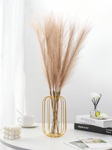 Gói 10 bó cỏ Pampas nhân tạo, trang trí nội thất cho phòng khách, bàn ăn, tủ trưng bày, sàn nhà - Nhiều màu - Xem 6