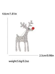 Christmas Elk Brooch For Women Garland Brooch Christmas Tree Brooch Hat Brooch Snowflake Brooch Santa Claus Brooch Bear Brooch Glove Brooch Boots Brooch Bell Brooch Sleigh Brooch Cane Brooch Snowman Brooch Sock Brooch Party Banquet Jewelry Accessory Gift - Christmas - View 22